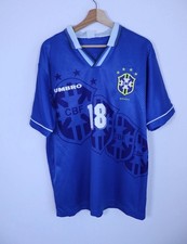 Brazil Ronaldo 1996 Authentic Umbro Jersey Size L Men  s Soccer Shirt