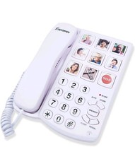 Big Button Phone for Seniors, Corded Landline Telephone with Handsfree Function