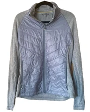 Smartwool Jacket Women's Large Propulsion 60 Quilted Merino Wool Zip Up Jacket