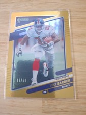TIKI BARBER 2021 Panini Donruss Gold Card #84 47/50 Serial Numbered 