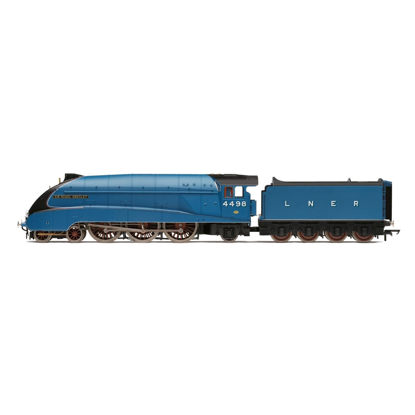 Hornby R30555 OO Gauge LNER A4 4-6-2 4498 'Sir Nigel Gresley' LNER Blue With Fig - Image 9