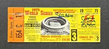 1971 Pirates vs Orioles World Series baseball ticket stub Game 3 signed by Blass