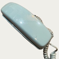 1972 Western Electric Bell Trimline Touch-Tone Desk Phone Blue