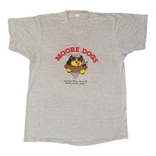 Vintage Single Stitch T Shirt Size S 90s More Hot Dogs Funny Cartoon Graphic Tee