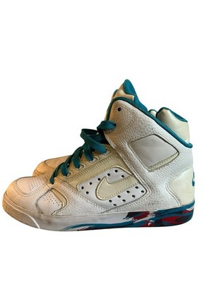 Nike Auto Flight High White Aquamarine Men s 7.5 RARE Retro Sneakers 375468-111