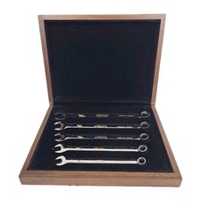 Snap-On Collector Wrench Series "5 Pc SAE Combination Gold Engraved Set"