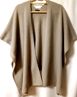 MARC O'Polo Poncho Cape Boucle Wolle Taupe Onesize - s. Maße i.d.Anzeige