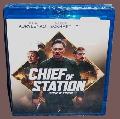 NEW RARE OOP AARON ECKHART CHIEF OF STATION MOVIE BLU RAY 2024 CANADA