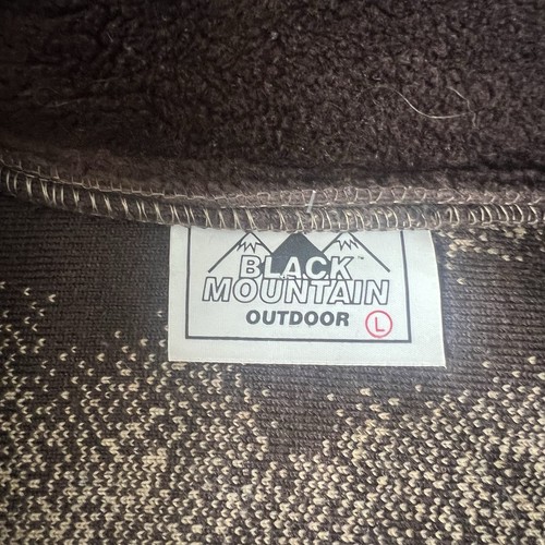 Vtg Black Mountain Large 90s AOP Wild Horse Outdoor Fleece Jacket Size Large - Picture 7 of 8
