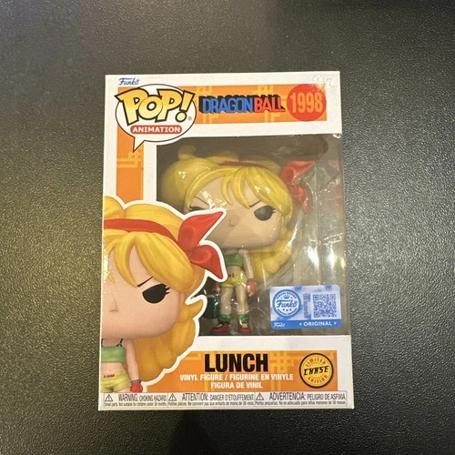 Funko Pop! Dragon Ball - Lunch (Blonde) #1998 BoxLunch Excl CHASE w/ Protector