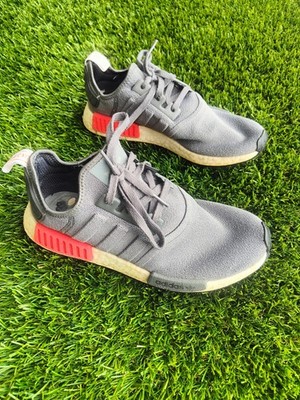 Size 10 - Adidas NMD_R1 Grey Red sneakers