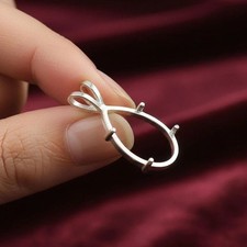 Colgante de plata de ley 925 con forma de pera de 4 puntas montura corte pera joyería