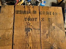 Fred W. Curtis Pharmacy & Paint Co Inc. Wooden Crate. Rare Antique 