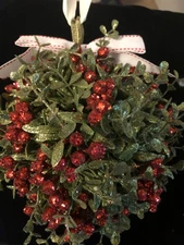 Kiss ME Large 8-9" Diameter Kissing Mistletoe Ball