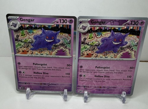 Pokemon TCG Gengar 094 Sv: Scarlet & Violet 151 Reverse Holo & Holo Lot of 2 