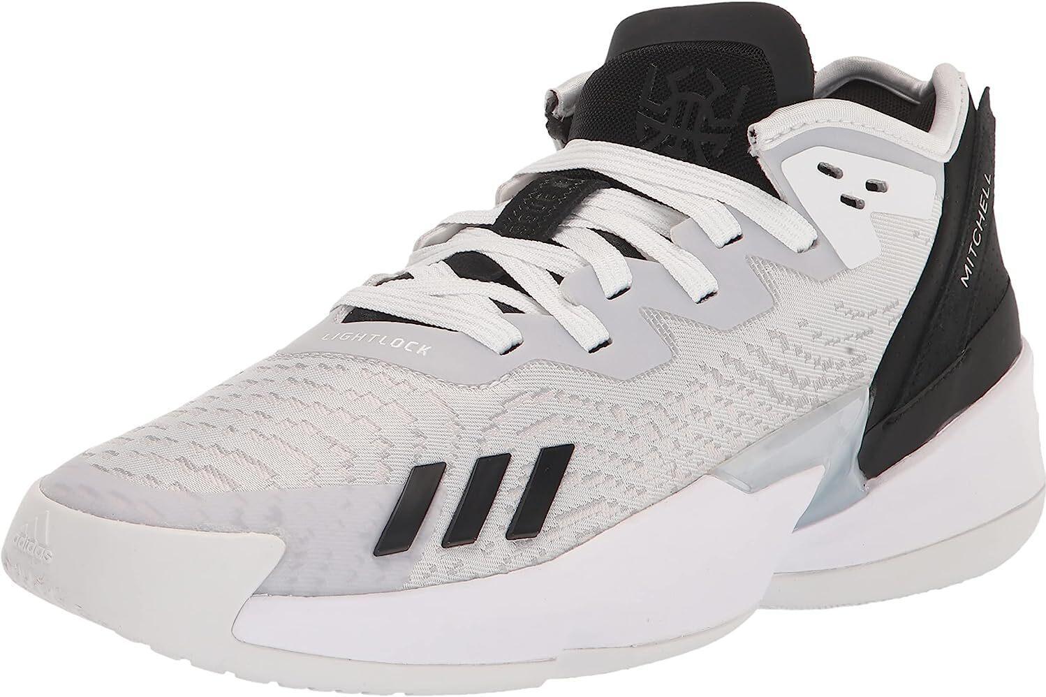 Size 11.5- Adidas D.O.N. Issue #4 White Grey adidas D.O.N. Issue 4 Lightstrike Basketball Shoes (Men main image 2