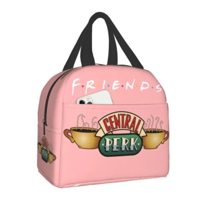 Men Women Classic TV Show Central Perk Friends Cooler Insulated Food Lunch Bag