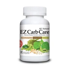 All Natural Ez Carb Care Natural Herbal Extracts Active 60 Vegetarian Capsules
