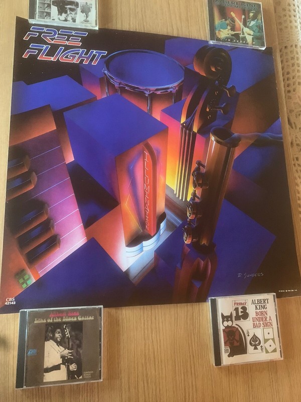 Free Flight 1986 Illumination Promo Poster Mike Garson Jim Walker Jazz Fusion