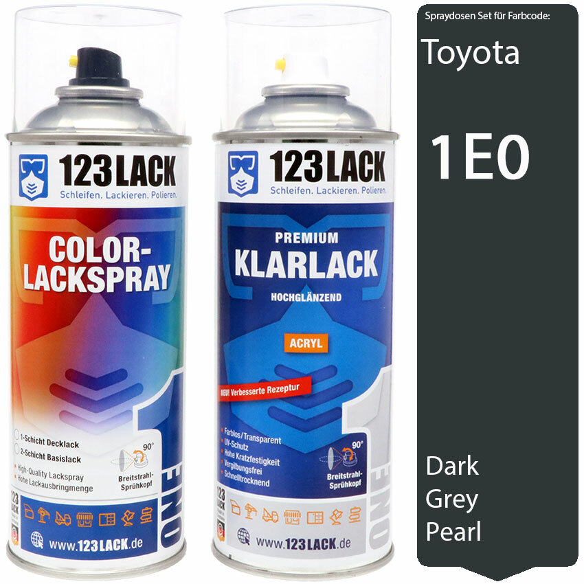 Autolack Lackspray Set Toyota 1E0 DARK GREY PEARL Klarlack EBay autolack-lackspray-set-toyota-1e0-dark-grey-pearl-klarlack-ebay