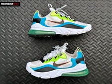 Nike Air Max 270 React Se Gs Athletic Sneakers Aqua Black Girls Size 4 5 For Sale Online Ebay