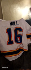 autographed brett hull vintage jersey