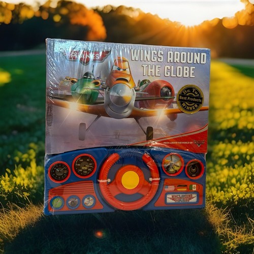NEW Disney Planes Wings Around the Globe Steering Wheel Book Sounds Sealed - Picture 4 of 24
