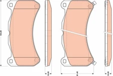 TRW GDB3489 brake pad set, disc brake for Lexus