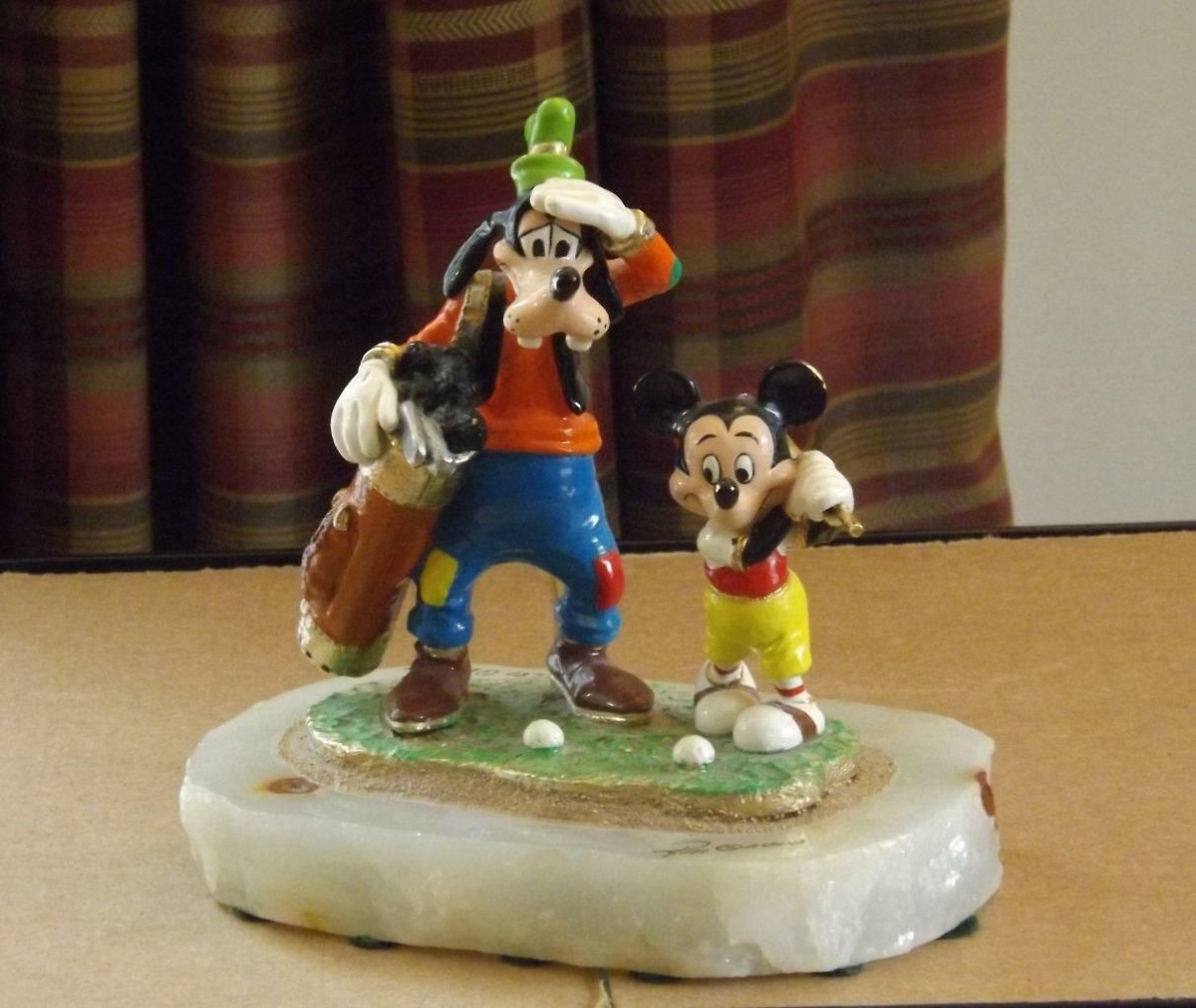 Disney 【希少レア】ビンテージ RON LEE大理石 ミッキー フィギア RON LEE'S DISNEY STEAMBOAT WILLIE MICKEY SIGNED, LE 1175