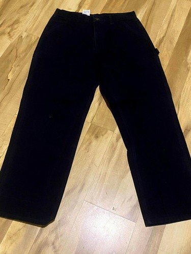Black CARHARTT Pants Dungaree Fit Men's 