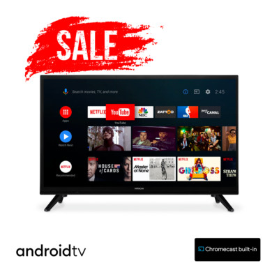 Hitachi 24HE2202 24 Zoll 61 cm Smart AndroidTV Wifi Bluetooth HD LED DVB-S2/C/T2