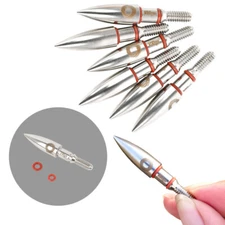 12X Archery Arrowhead Field Points 100gr Screw ID6.2mm Shaft Bow Hunting Target