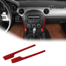 Air Condition Swtich Panel Side Strip Decorate Sticker For Mazda MX-5 NC 2009-14