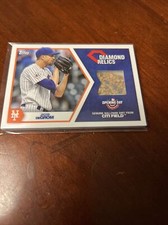 JACOB DEGROM 2022 TOPPS OPENING DAY DIAMOND RELICS FIELD DIRT CITIFIELD NY METS