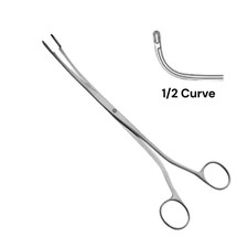 Randall Kidney Stone Forceps, 8.5", 1/2 Curved, Premium