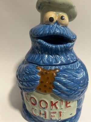 Super Rare Cookie Chef (Cookie Monster) Cookie Jar 1970s Demand Marketing Muppet