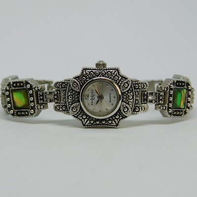L.A. EXPRESS LAX1368 Silver Tone Quartz Analog Women's Watch Sz. 6'' New Battery
