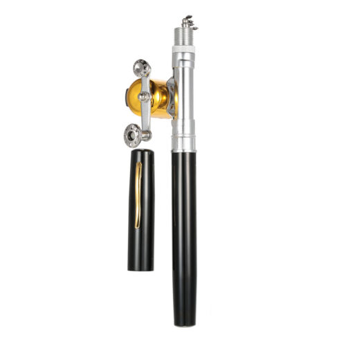 2 Sets Mini Fishing Rod Reel Combo Aluminum Alloy Fishing Rod And Fishing Reel - Picture 7 of 11