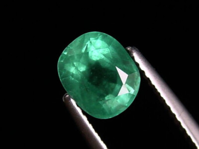Smaragd / Emerald 1,58 Ct. feines Grün Oval Kolumbien (3676t)