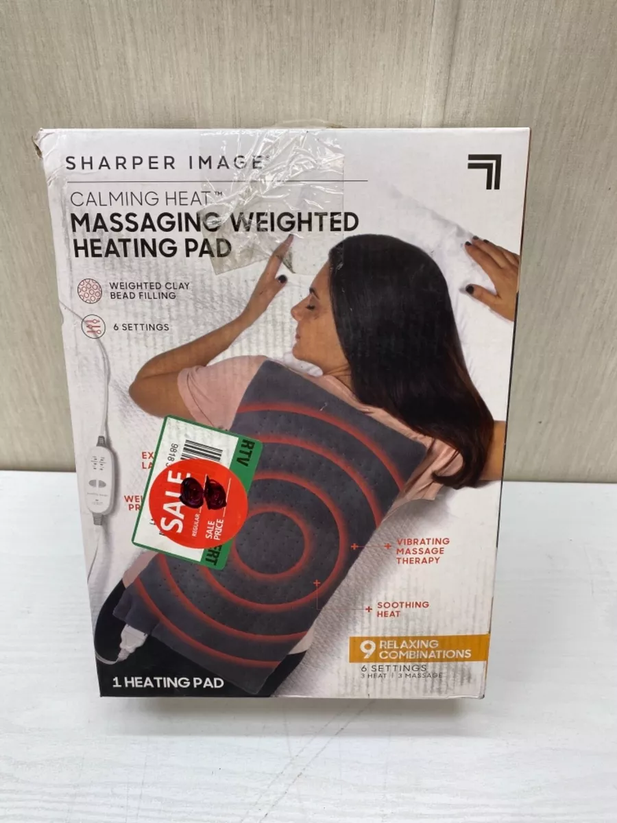 Sharper Image Massaging Weighted Heating Pad