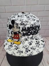 EMBROIDERED DISNEY PARKS MICKEY MOUSE Adult All Over Print AOP Snapback Cap Hat