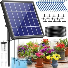 Drip Irrigation System Solar Automatic Watering System for 10-15 Pot Plants 2...