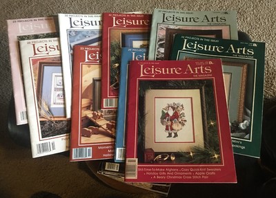 Leisure Arts Magazine Lot of 9 1986-1990 Cross Stitch ...