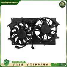 620-147 For 2003-2004 Ford Focus Dual Radiator Condenser Cooling Fan Assembly