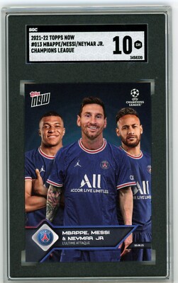 2021-22 Topps Now Mbappe Messi Neymar Jr PSG #013 SGC 10 | eBay 2021-22 Topps Now Mbappe Messi Neymar Jr PSG #013 SGC 10 | eBay