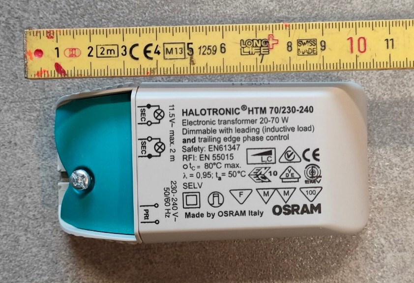 Alimentatore Trasformatore 12 Volt AC 70watt