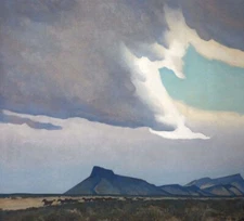 Oncoming Storm Maynard Dixon 1941 American Western Landscape Print