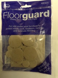 33 p HEAVY DUTY SELF ADHESIVE FELT PADS WOOD LAMINATE FLOOR PROTECTOR FURNITURE | eBay