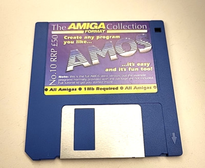 AMOS / COMMODORE AMIGA, FLOPPY DISC, PROGRAM *looks great* *untested*