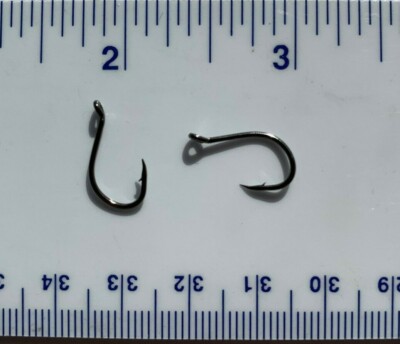 100 super strong GT black nickel 2X SSW Cutting Point Octopus Hooks size 6